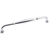  Tiffany Collection 13'' W Decorative Cabinet Pull, 12'' Center-to-Center in Polished Chrome
