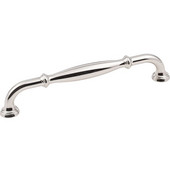  Tiffany Collection 7-1/16'' W Decorative Cabinet Pull, 160mm (6-1/4'') Center-to-Center in Polished Nickel
