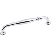  Tiffany Collection 7-1/16'' W Decorative Cabinet Pull, 160mm (6-1/4'') Center-to-Center in Polished Chrome