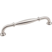  Tiffany Collection 7-1/16'' W Decorative Cabinet Pull, 160mm (6-1/4'') Center-to-Center in Satin Nickel