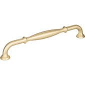  Tiffany Collection 8-3/8'' W Decorative Cabinet Pull, 192mm (7-9/16'') Center-to-Center in Brushed Gold