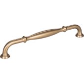  8-3/8'' Width Tiffany Cabinet Pull in Satin Bronze, Center to Center: 192mm (7-9/16'')