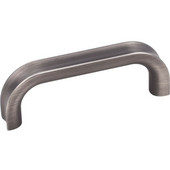  Rae Collection 3-7/16'' W Decorative Cabinet Pull, 3'' Center-to-Center in Brushed Pewter