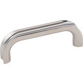  Rae Collection 3-7/16'' W Decorative Cabinet Pull, 3'' Center-to-Center in Polished Nickel