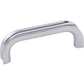  Rae Collection 3-7/16'' W Decorative Cabinet Pull, 3'' Center-to-Center in Polished Chrome