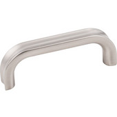  Rae Collection 3-7/16'' W Decorative Cabinet Pull, 3'' Center-to-Center in Satin Nickel