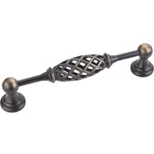  Tuscany Collection 5-15/16'' W Birdcage Cabinet Pull in Antique Brushed Satin Brass