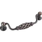  Tuscany Collection 5-15/16'' W Birdcage Cabinet Bail Pull with Backplates in Brushed Oil Rubbed Bronze