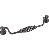  Tuscany Collection 7-3/16'' W Birdcage Cabinet Bail Pull with Backplates in Brushed Oil Rubbed Bronze