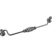  Tuscany Collection 9-3/4'' W Birdcage Cabinet Bail Pull with Backplates in Gun Metal