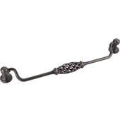  Tuscany Collection 9-3/4'' W Birdcage Cabinet Bail Pull with Backplates in Brushed Oil Rubbed Bronze