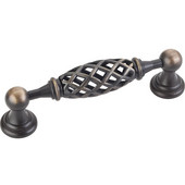  Tuscany Collection 4-11/16'' W Birdcage Cabinet Pull in Antique Brushed Satin Brass