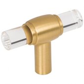  Carmen Cabinet ''T'' Knob in Brushed Gold, 2'' W