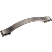  Mirada Collection 6-13/16'' W Strap Cabinet Pull in Brushed Pewter
