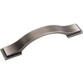  Mirada Collection 5-9/16'' W Strap Cabinet Pull in Brushed Pewter