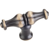  Bella Collection 2-1/4'' W Cabinet T-Knob in Antique Brushed Satin Brass