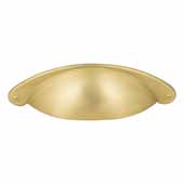  Lyon Collection 4-15/16'' W Shaker Cabinet Cup Pull In Brushed Gold