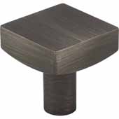  Dominique Collection 1-1/8'' Diameter Square Cabinet Knob, Brushed Pewter
