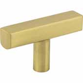  Dominique Collection 2'' Cabinet ''T'' Knob, Brushed Gold