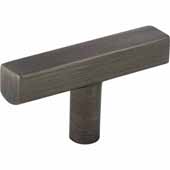  Dominique Collection 2-1/4'' Cabinet ''T'' Knob, Brushed Pewter
