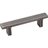  Anwick Collection 4-5/16'' W Rectangle Cabinet Pull in Brushed Pewter, 4-5/16'' W x 1-1/16'' D, Center to Center 3''