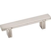  Anwick Collection 4-5/16'' W Rectangle Cabinet Pull in Satin Nickel, 4-5/16'' W x 1-1/16'' D, Center to Center 3''