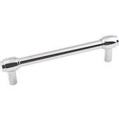  Hayworth Collection 6'' W Decorative Cabinet Pull in Polished Chrome, 6'' W x 1-3/8'' D, Center to Center 128mm (5'')