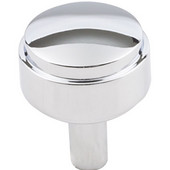  Hayworth Collection 1-1/8'' Diameter Decorative Round Cabinet Knob in Polished Chrome, 1-1/8'' Diameter x 1-3/8'' D