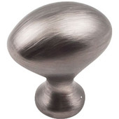  Merryville Collection 1-1/8'' Diameter Egg Cabinet Knob, Brushed Pewter