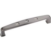  Modena Square Collection 5-9/16'' W Modern Cabinet Pull in Satin Black Nickel
