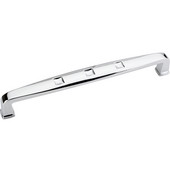  Modena Square Collection 6-13/16'' W Modern Cabinet Pull in Polished Chrome