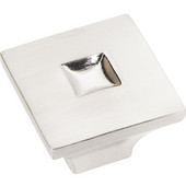  Modena Collection 1-3/16'' W Large Modern Square Cabinet Knob in Satin Nickel