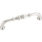  Prestige Collection 5-11/16'' W Beaded Cabinet Pull in Satin Nickel