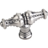  Prestige Collection 2-1/4'' W Beaded Cabinet T-Knob in Brushed Pewter