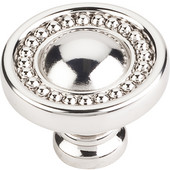  Prestige Collection 1-3/8'' Diameter Beaded Round Cabinet Knob in Polished Nickel