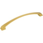  Roman Collection 10'' W Decorative Cabinet Pull, 224 mm (8-7/8'') Center to Center, Brushed Gold, 10'' W x 1-1/2'' D x 1-1/2'' H