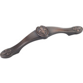  Bienville Collection 5-13/16'' W Fleur De Lis Cabinet Pull in Brushed Oil Rubbed Bronze
