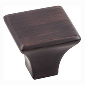  Marlo Collection 1-1/8'' W Medium Square Decorative Cabinet Knob in Brushed Oil Rubbed Bronze