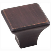  Marlo Collection 1-1/4'' W Large Square Decorative Cabinet Knob in Brushed Oil Rubbed Bronze