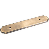  6'' W Cabinet Plain Backplate in Antique Brushed Satin Brass