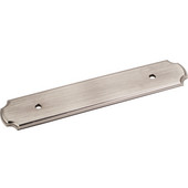  6'' W Cabinet Plain Backplate in Brushed Pewter