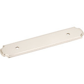  6'' W Cabinet Backplate with Rope Detail in Satin Nickel