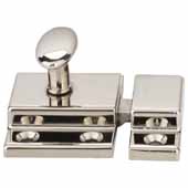  Latches Collection 1-3/4'' W x 1-3/4'' W Two Piece Spring Loaded Cupboard Latch In Polished Nickel