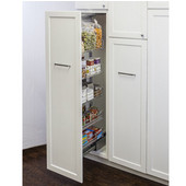  17-1/2''W Wire Pantry Pullout, with 5 Baskets & Soft Close Slides, 61-7/16'' - 74-13/16''H