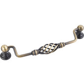  Zurich Collection 7-3/16'' W Twisted Iron Cabinet Bail Pull in Antique Brushed Satin Brass