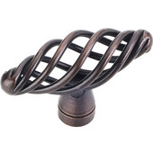  Zurich Collection 2'' W Twisted Iron Cabinet Knob in Brushed Oil Rubbed Bronze
