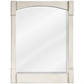  Legacy Concord Contemporary Beveled Glass Mirror with French White Finish, 26'' W x 1-1/2'' D x 34'' H