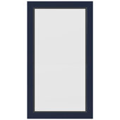 Cade Wall Mounted Framed Beveled Glass Mirror in Blue, 16'' W x 1'' D x 28'' H