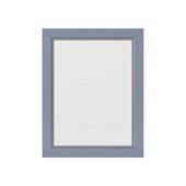  Cade Beveled Glass Mirror in Blue Steel Finish, 22'' W x 1'' D x 28'' H