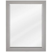  Cade Beveled Glass Mirror in Grey Finish, 22'' W x 1'' D x 28'' H